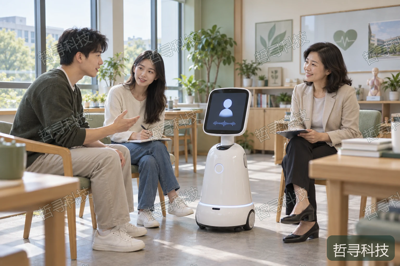 AI生成的人机协同教学场景示意,沿用本站带水印素材;非项目实景,画面不代表具体软件具备本文所述审核或自动查证功能。