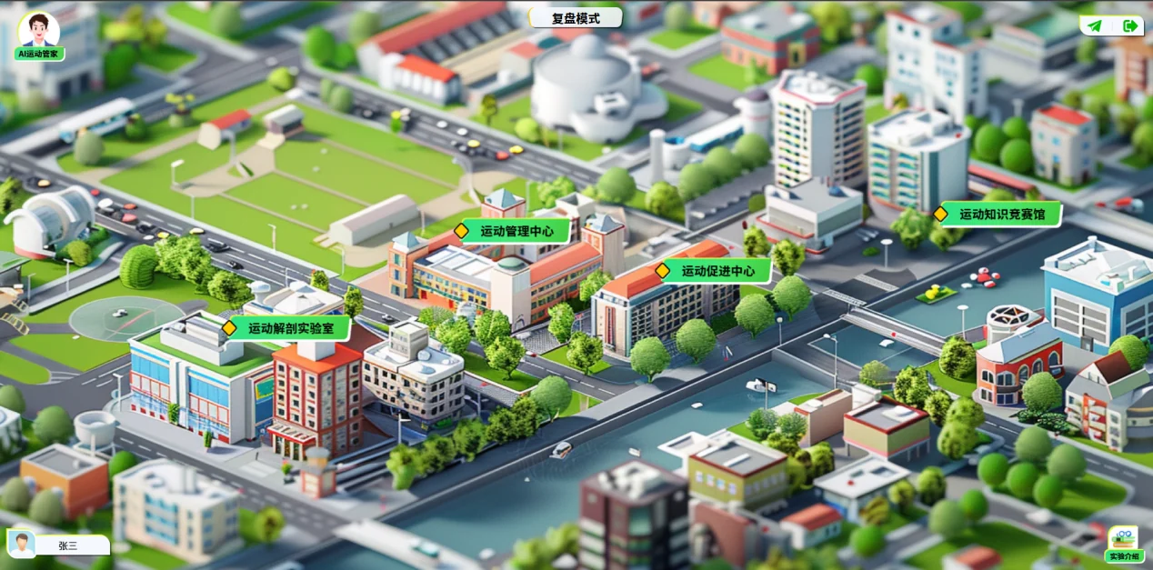哲寻运动与健康仿真模拟实训教学平台 · 运动健康管理仿真环境